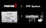 DJI Phantom2 GPS智能航拍多軸飛行器+圖傳方案 (H4-3D三軸GoPro雲台+FPV顯示屏) (V 2.0)